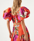 Aje Marcel Top And Lewis Skirt In Vivid Camellia - Dresses