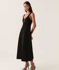 AJE Marisole Knit Midi Dress - 4 / Black - Dresses