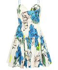 Aje Maya Tiered Mini Dress - 6 / Floral - Dresses