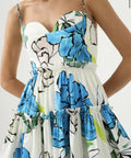 Aje Maya Tiered Mini Dress - 6 / Floral - Dresses