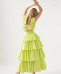 Aje Medina Set in Lime Green - 6 / Green - Outfit Sets