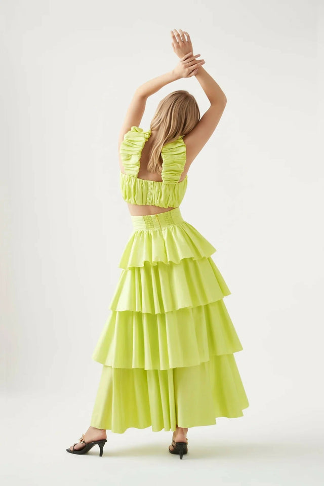 Aje Medina Set in Lime Green - 6 / Green - Outfit Sets