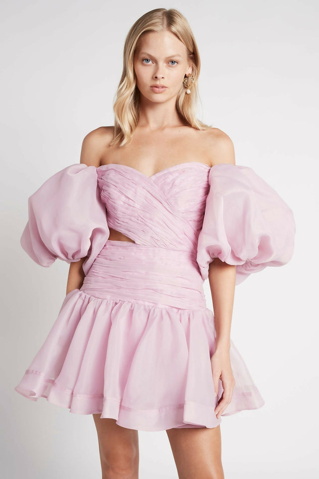 Aje Myriad Mini Dress Pink - Dresses