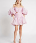 Aje Myriad Mini Dress Pink - Dresses