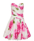 Aje Olea Bubble Hem Mini Dress - 10 / Floral - Dresses
