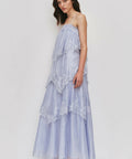 Aje Ophelia Lace Gown Dress French Blue Size 6 & 8 - Dresses