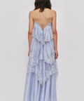 Aje Ophelia Lace Gown in French Blue - Dresses