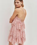 Aje Ophelia Lace Mini Dress - 10 / Pink - Dresses
