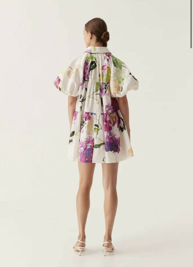 Aje Pablo Smock Mini Dress - 6 / Multi - Dresses