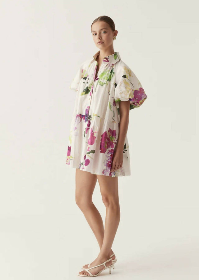 Aje Pablo Smock Mini Dress - 6 / Multi - Dresses