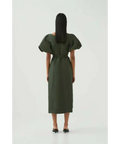 Aje Paloma Utility Midi Dress - 10 / Green - Dresses