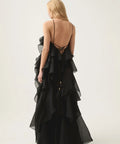 Aje Pandorea Layered Maxi Dress Black - 14 / Black - Dresses