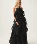 Aje Pandorea Layered Maxi Dress Black - 14 / Black - Dresses
