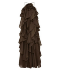 Aje Pandorea Layered Maxi Dress in Carob - Dresses
