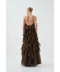 Aje Pandorea Layered Maxi Dress in Carob - Dresses
