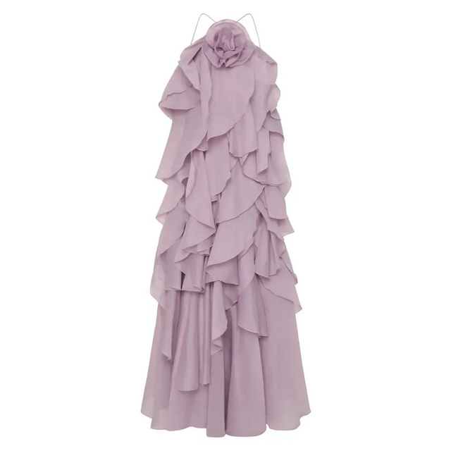 Aje Pandorea Layered Maxi Dress in Lilac Size AU 6 - 6 / Lilac - Dresses