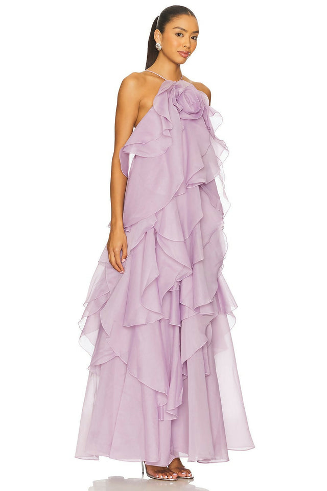 Aje Pandorea Layered Maxi Dress Lilac Size 16/XXL | Passion For Fashion Aje Pandorea Layered Maxi Dress Lilac Size 16/XXL | Passion For Fashion