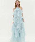 AJE Pandorea Layered Maxi Silver Blue - 6 / Blue - Dresses