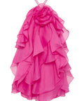 Aje Pandorea Layered Mini Dress - Hot Pink - 10 / Pink - Dresses