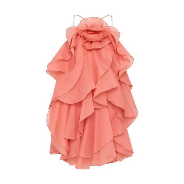 Aje Pandorea Layered Mini Dress in Washed Coral | Passion For Fashion Aje Pandorea Layered Mini Dress in Washed Coral | Passion For Fashion