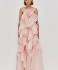 Aje Pandorea Maxi Dress - 10 / Pink - Dresses
