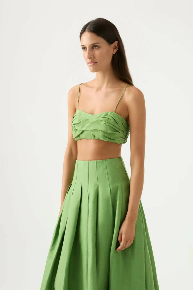 Aje Paradiso Midi Skirt & Thea Crop - 8 / Green - Outfit Sets