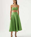 Aje Paradiso Midi Skirt & Thea Crop - 8 / Green - Outfit Sets