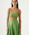 Aje Paradiso Midi Skirt & Thea Crop - 8 / Green - Outfit Sets