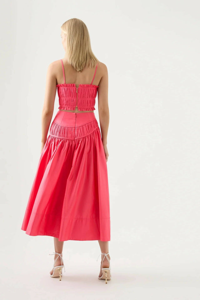 AJE - Aje Pepper Ruched Crop Bodice & Calder Mini Skirt