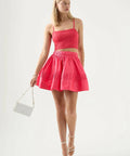 AJE - Aje Pepper Ruched Crop Bodice & Calder Mini Skirt