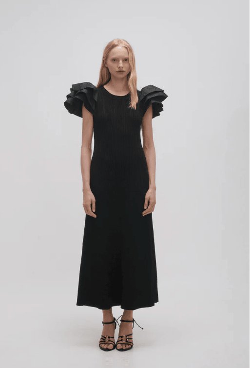 AJE - Aje Questa Puff Midi Dress