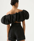 AJE - Aje Riviera Off Shoulder Tube Silk Top & Braided Silk Short Set