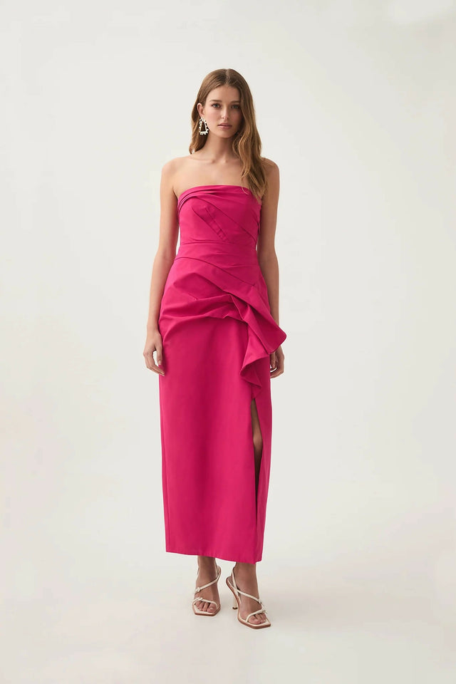 Aje Roma Draped Midi Dress Size 6 8 & 10 - Dresses