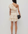 Aje Rosaline Frill Mini Dress - 12 / White - Dresses