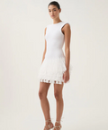 AJE Rushes Raffia Knit Mini Dress - Dresses