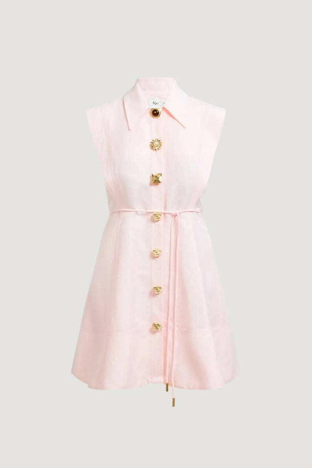 Aje Sacha Mini Dress - 10 / Pink - Dresses