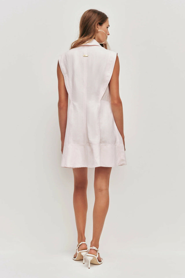 Aje Sacha Mini Dress - 10 / Pink - Dresses