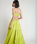 Aje Satare Maxi Dress in Chartreuse Green - 14 / Yellow - Dresses