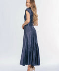 Aje Serendipity Reflection Midi Dress - 12 / Blue - Dresses