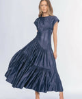 Aje Serendipity Reflection Midi Dress - 12 / Blue - Dresses