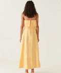 Aje Shallows Strapless Gown Yellow Size 8 10 & 12 - Dresses