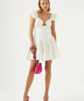 Aje Simone Dress White - 6 / White - Dresses