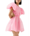Aje Simplicity Cut Out Mini Dress - 8 / Pink - Dresses