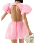 Aje Simplicity Cut Out Mini Dress - 8 / Pink - Dresses