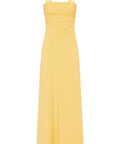 Aje Soulful Pom Pom Midi Dress Soft Yellow Size 10 - 10 / Yellow - Dresses