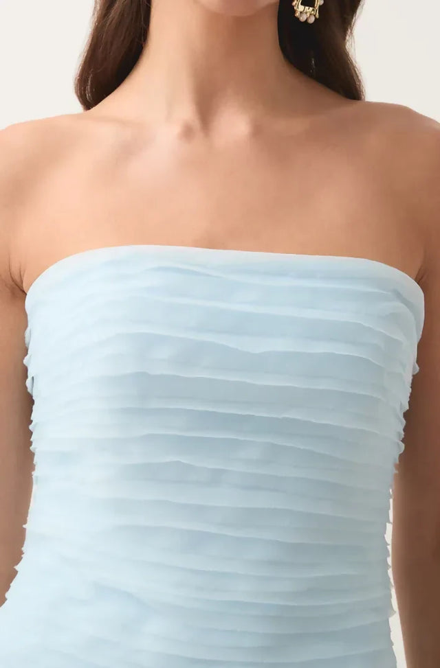 Aje Soundscape Maxi Dress Blue - Dresses