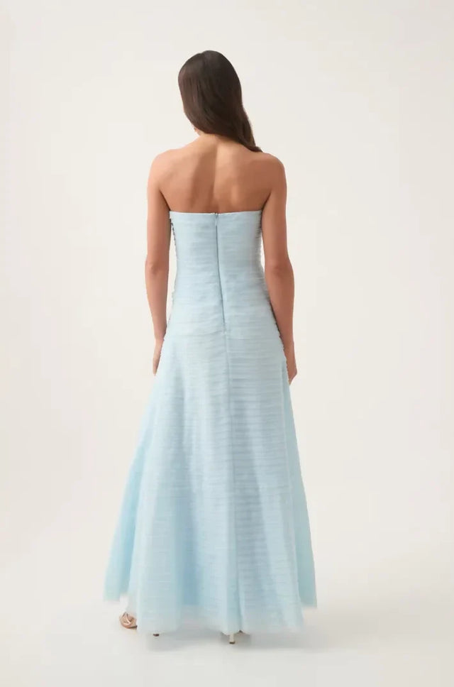 Aje Soundscape Maxi Dress Blue - Dresses