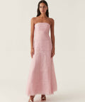 Aje Soundscape Maxi Dress in Chalk Pink - 8 / Pink - Dresses