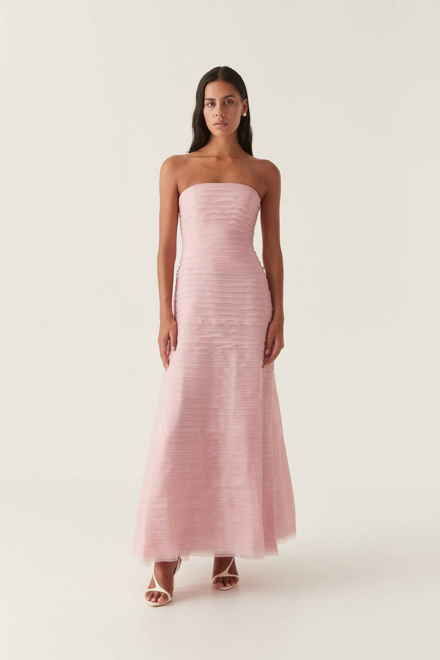 Aje Soundscape Maxi Dress in Chalk Pink - 8 / Pink - Dresses