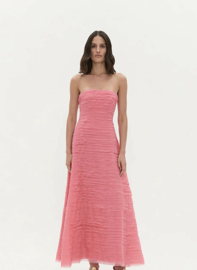 AJE Soundscape Maxi Dress in Guava Pink Size 10 & 12 - 10 / Pink - Dresses